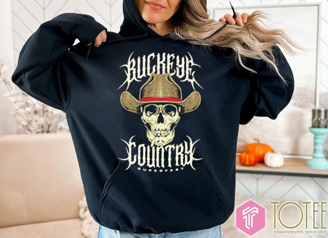Buckeye Country Superfest 2025 Cowboy Skull Shirt 2