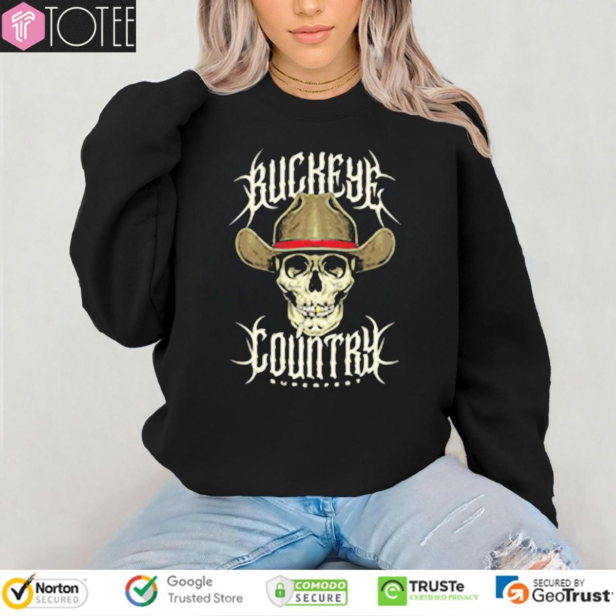 Buckeye Country Superfest 2025 Cowboy Skull Shirt 3