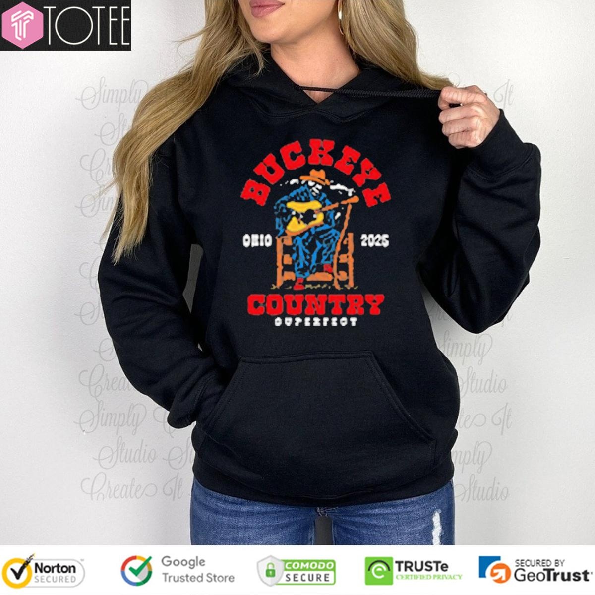 Buckeye Country Superfest Grim Reaper Guitar Ohio 2025 T-shirt 2