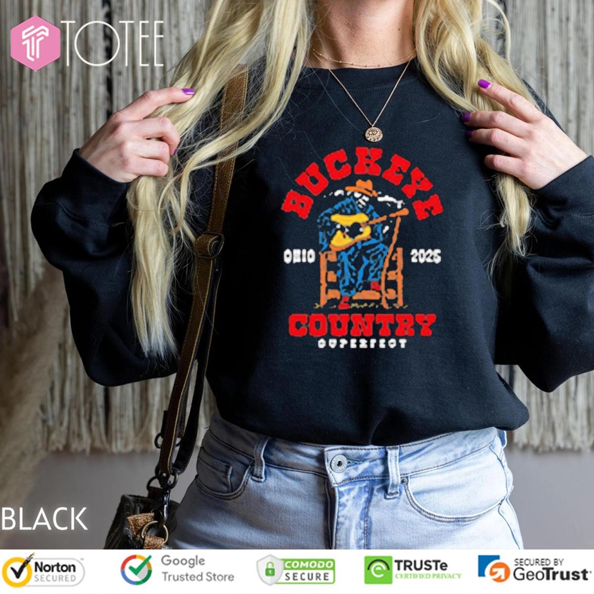 Buckeye Country Superfest Grim Reaper Guitar Ohio 2025 T-shirt 3