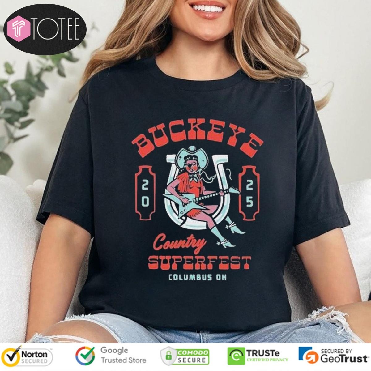 Buckeye Country Superfest June 21 2025 Columbus Ohio T-shirt 4