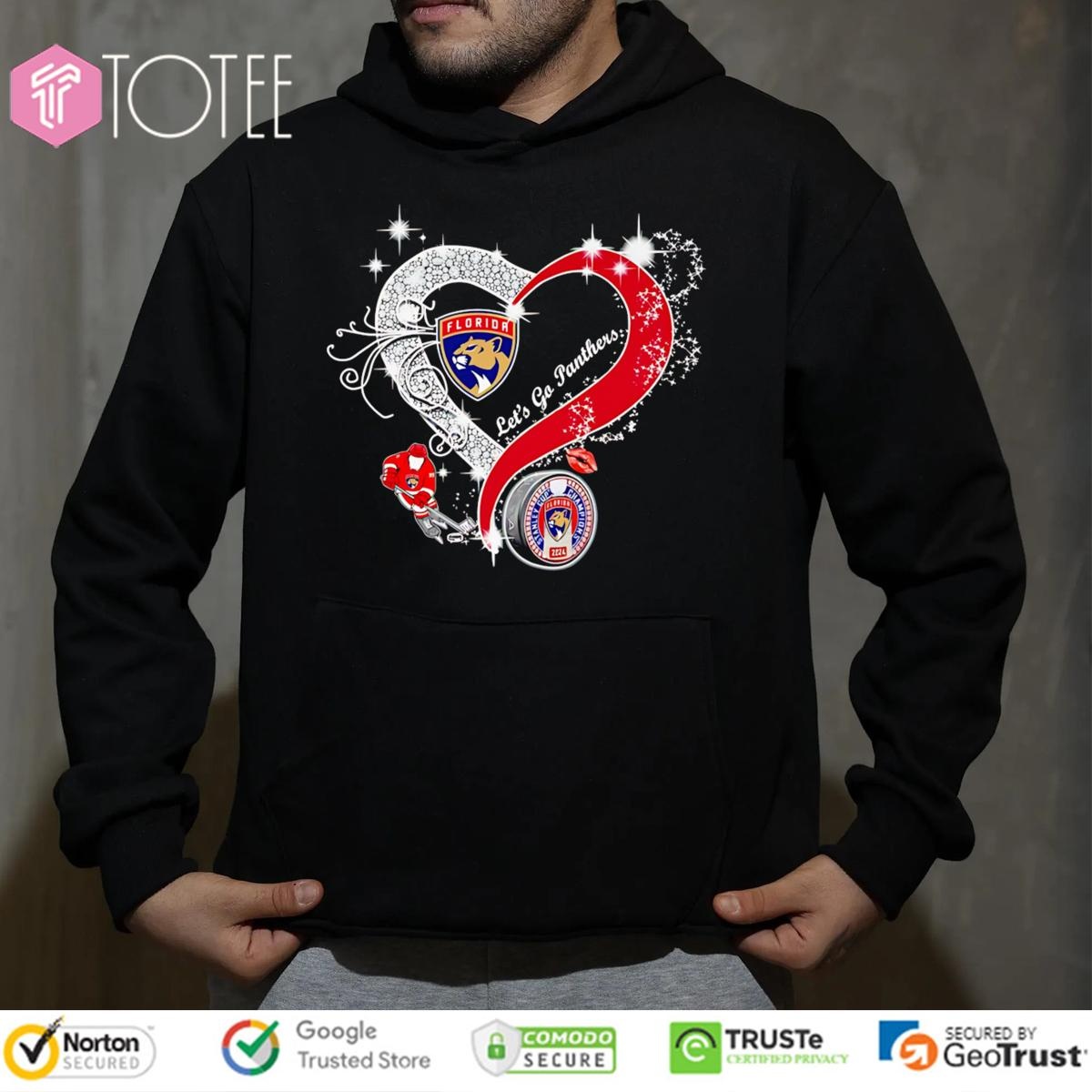 Diamond Heart Lets Go Florida Panthers T-shirt 2