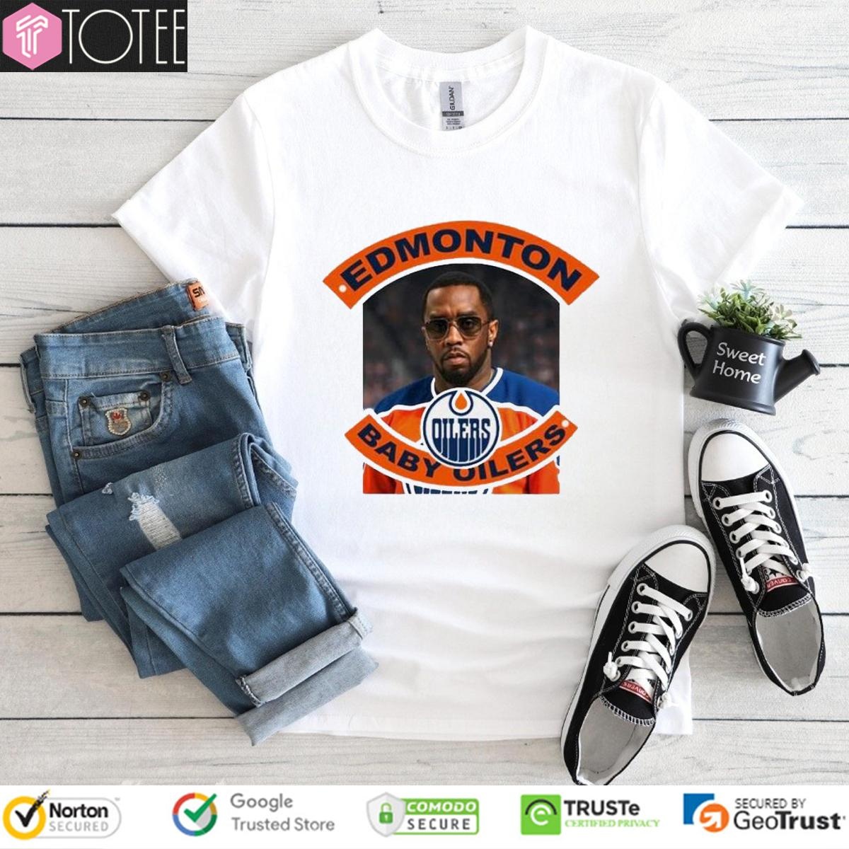 Edmonton Baby Oilers Parody Diddy Edmonton Oilers T-shirt