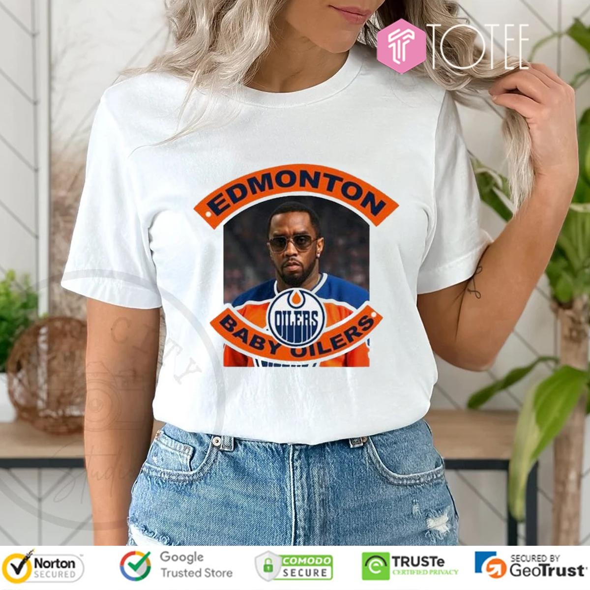 Edmonton Baby Oilers Parody Diddy Edmonton Oilers T-shirt 4