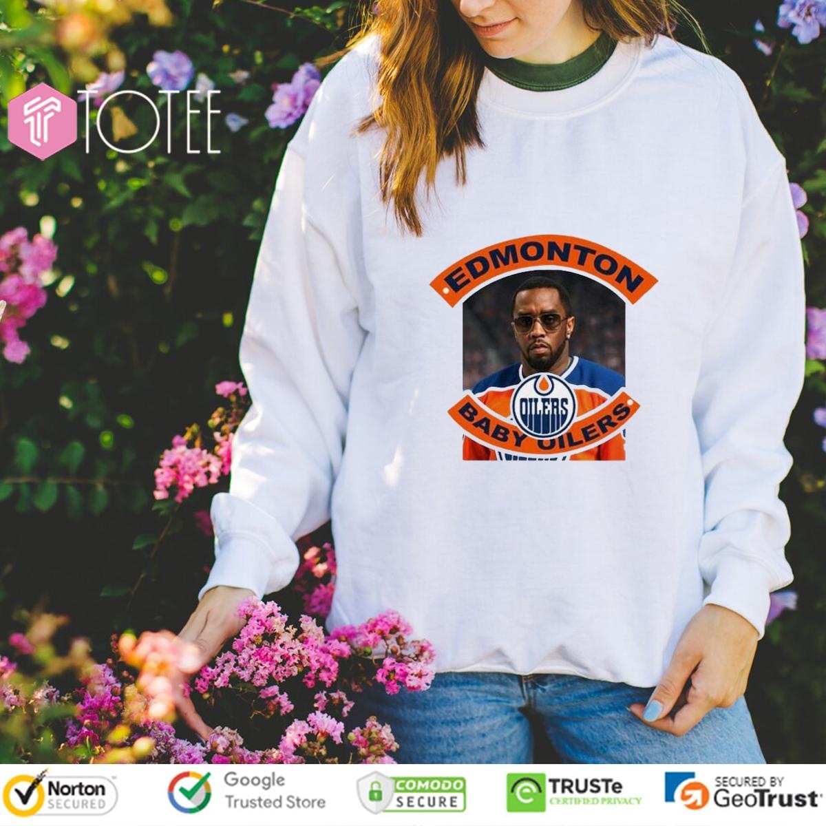 Edmonton Baby Oilers Parody Diddy Edmonton Oilers T-shirt 3