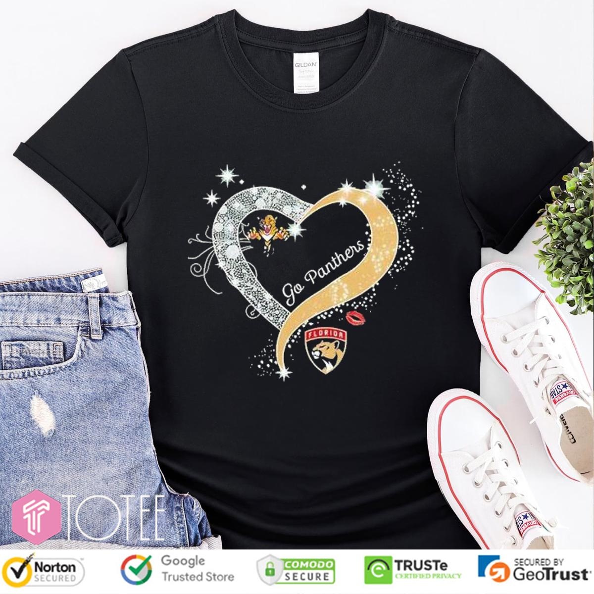 Florida Panthers Go Panthers Heart Shirt