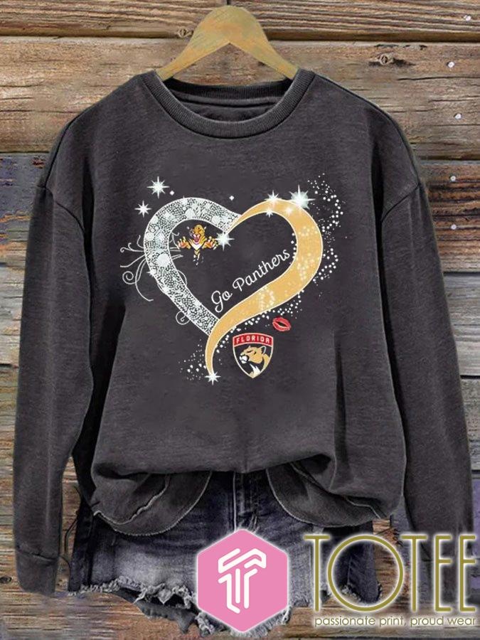 Florida Panthers Go Panthers Heart Shirt 3