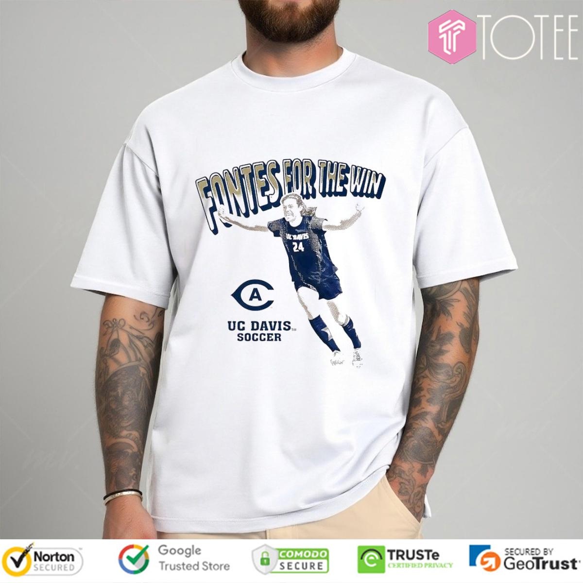 Genavieve Fontes For The Win Uc Davis Soccer Shirt 4