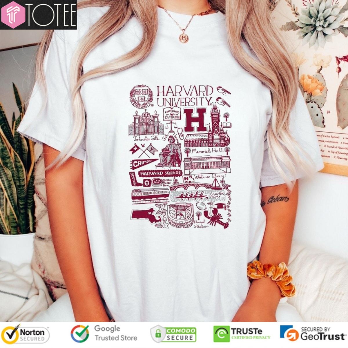 Harvard University Art Illustration T-shirt