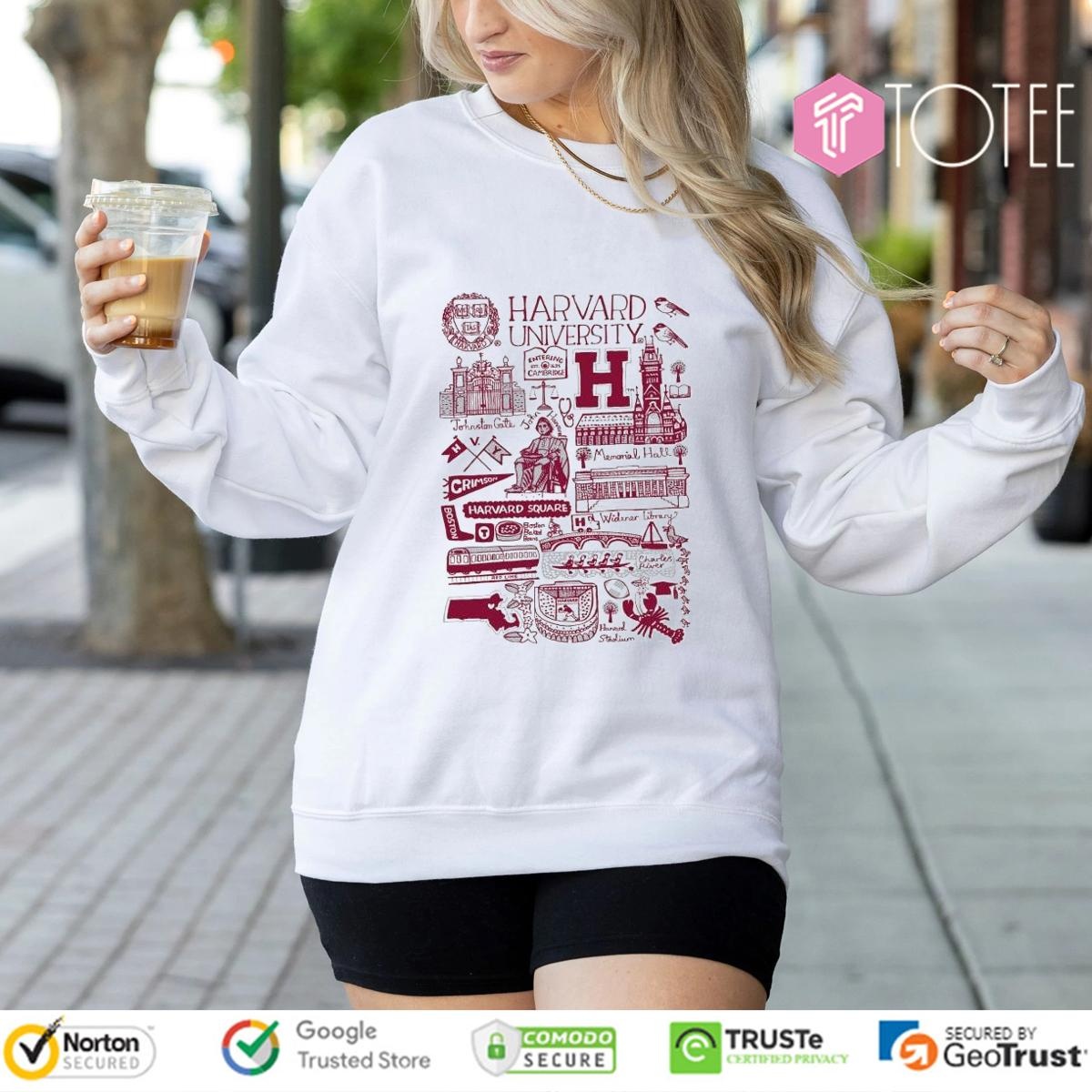 Harvard University Art Illustration T-shirt 3