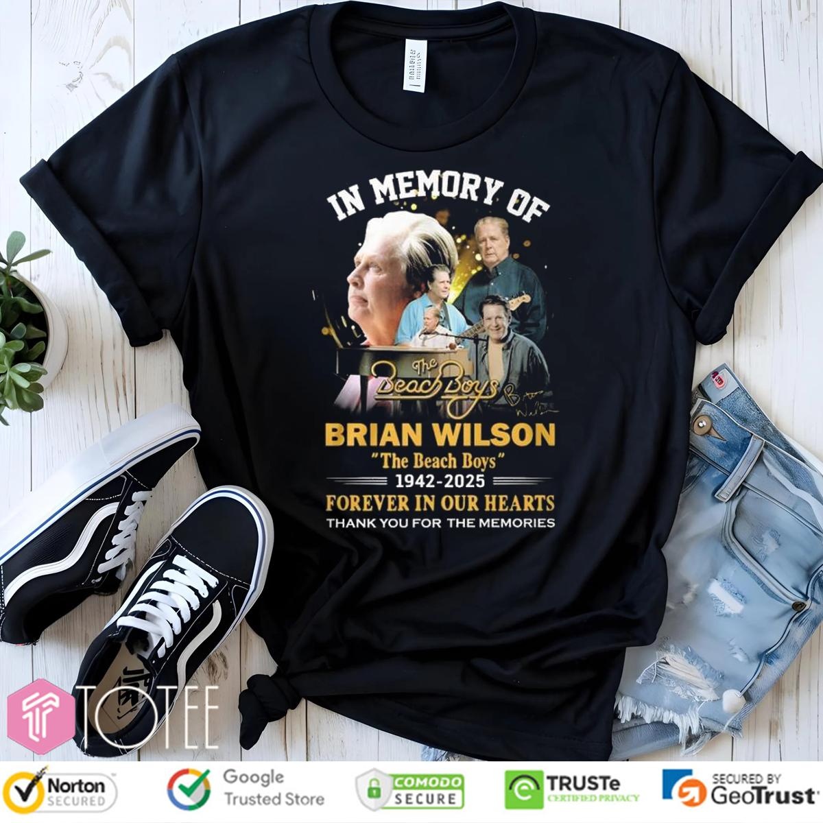 In Memory Of The Beach Boys Brian Wilson 1942-2025 Forever In Our Hearts Shirt 4