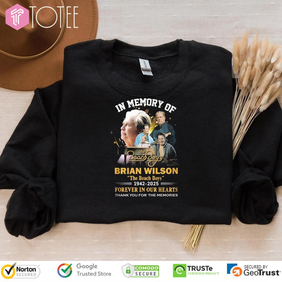 In Memory Of The Beach Boys Brian Wilson 1942-2025 Forever In Our Hearts Shirt 3