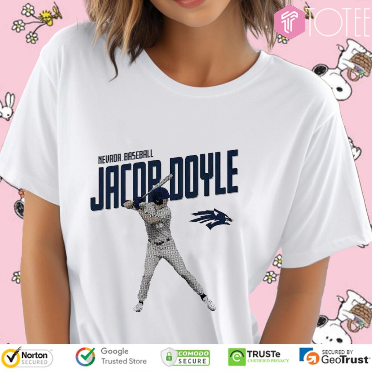 Jacob Doyle Nevada Wolf Pack Baseball T-shirt 4