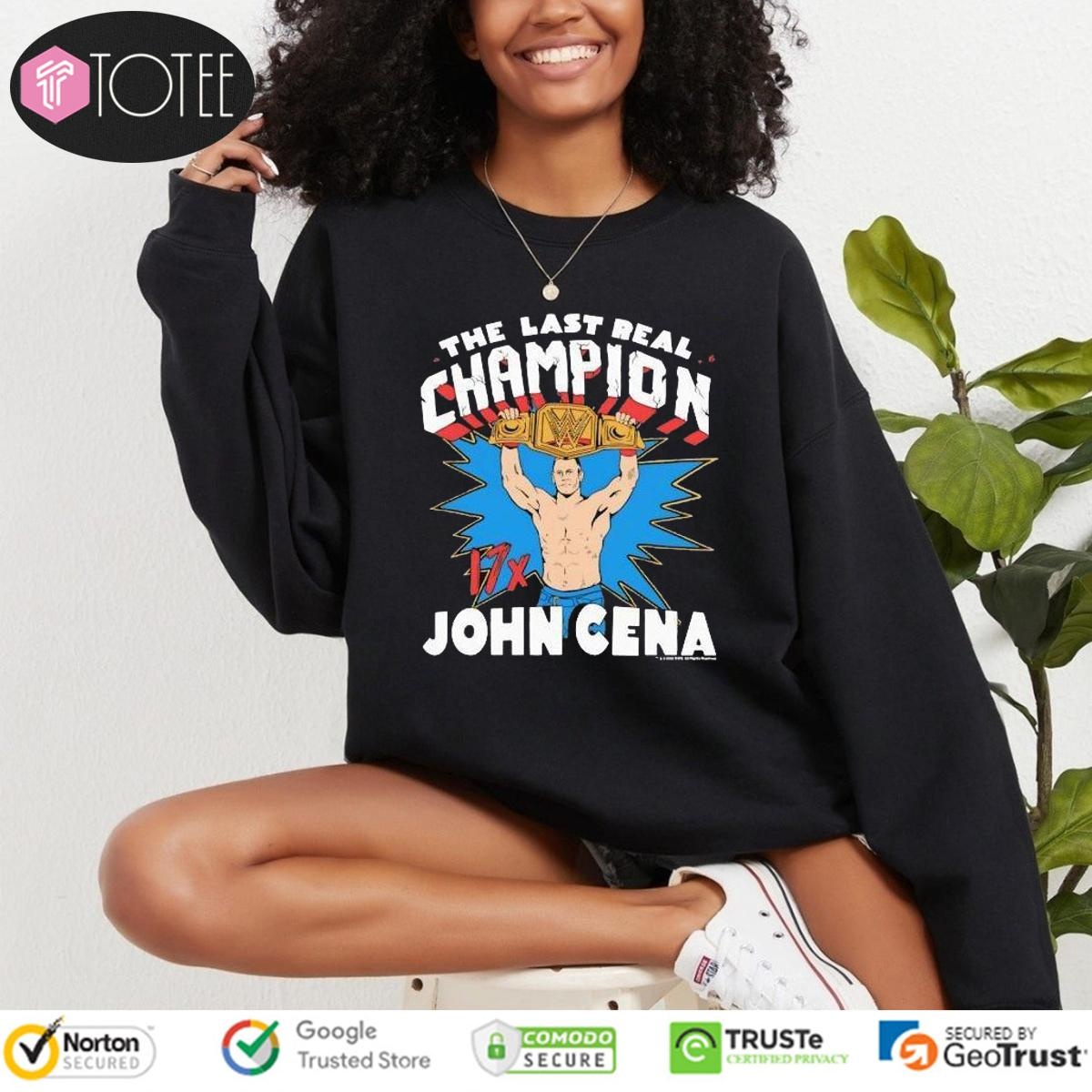 John Cena The Last Real Champion Wwe 17X Cartoon Shirt 3