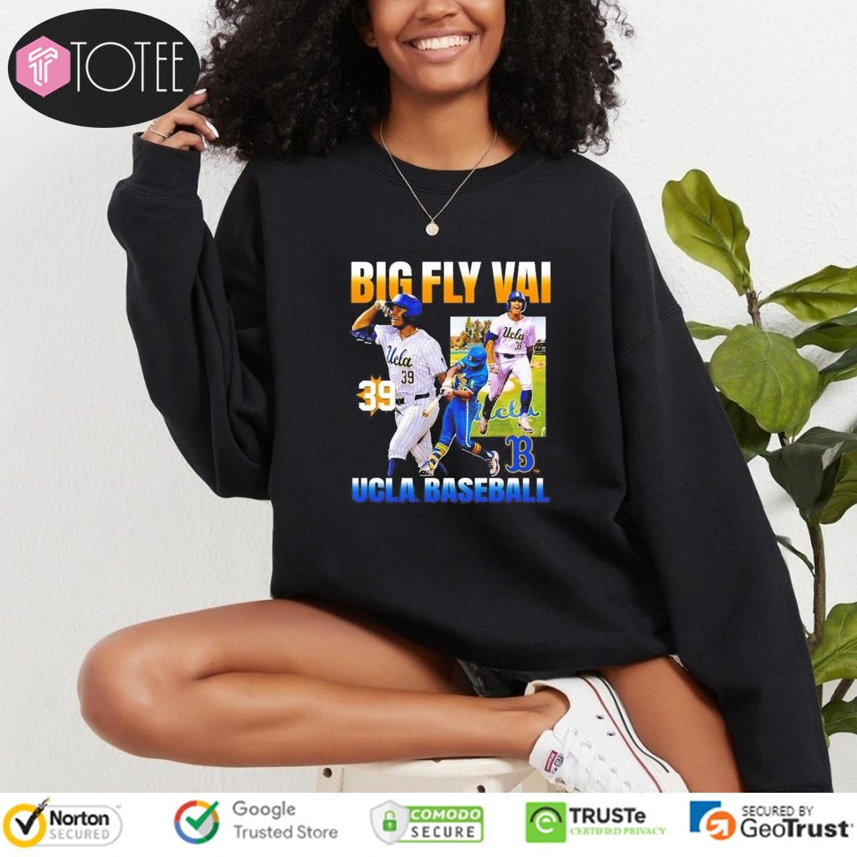 Mulivai Levu 90S Big Fly Vai Ucla Bruins Baseball Shirt 3
