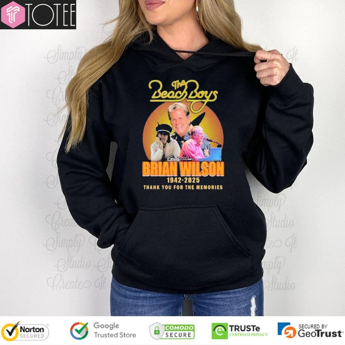The Beach Boys Brian Wilson 1942-2025 Thank You For The Memories T-shirt 2