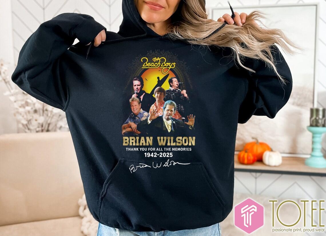 The Beach Boys Thank You For All The Memories Brian Wilson 1942-2025 T-shirt 2