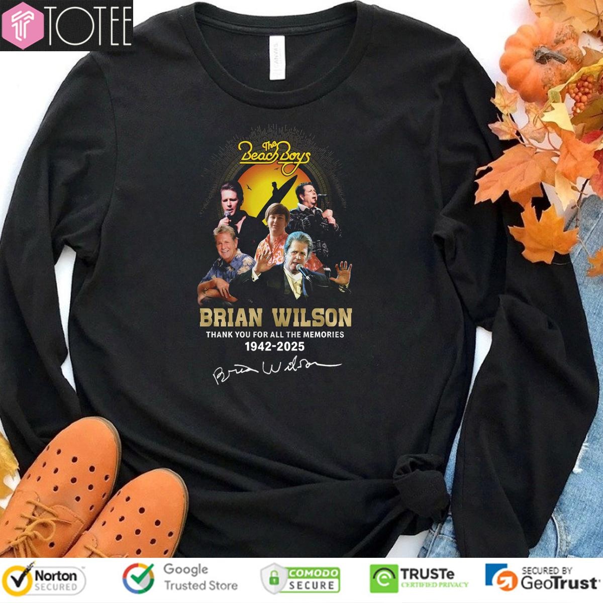 The Beach Boys Thank You For All The Memories Brian Wilson 1942-2025 T-shirt 3