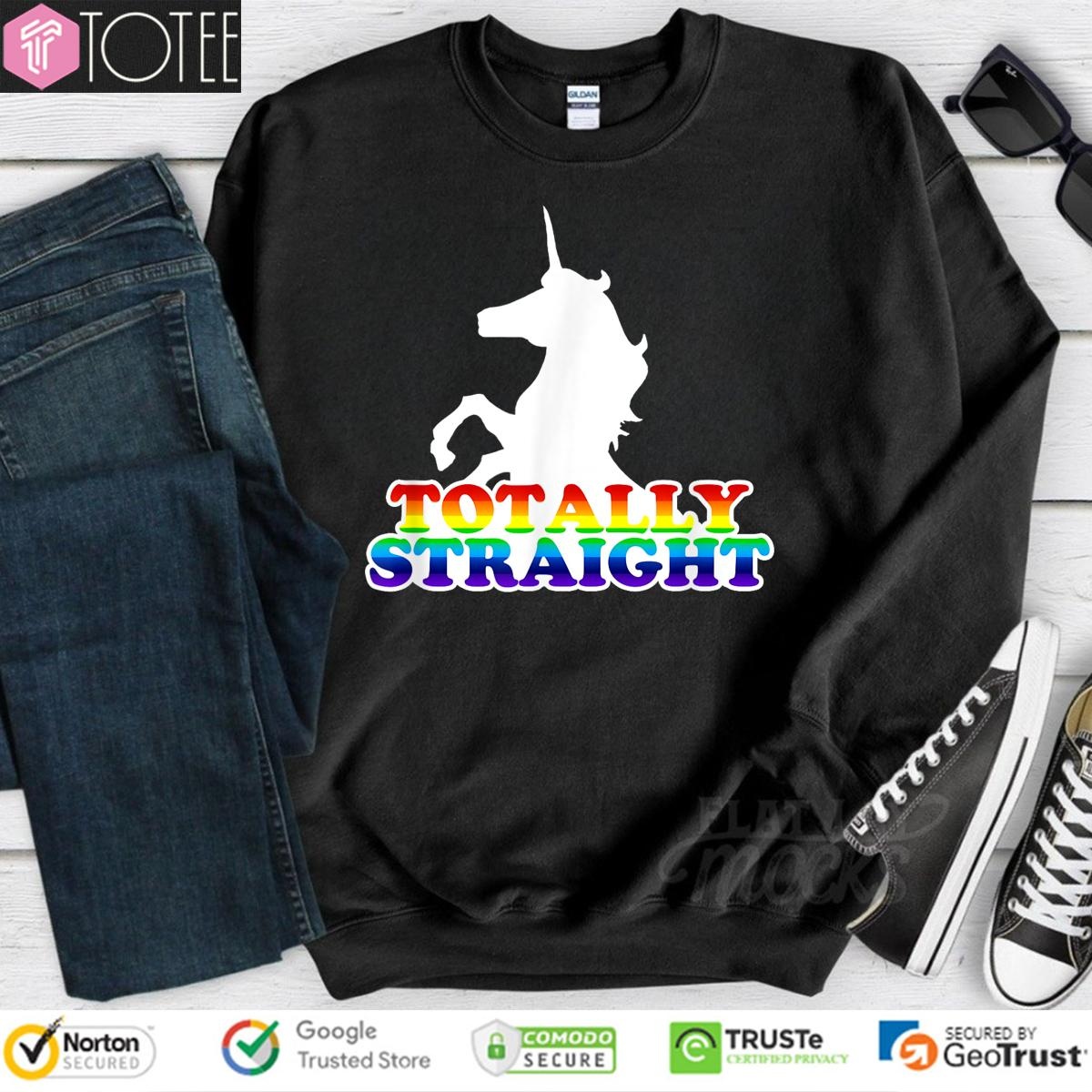 Unicorn Totally Straight Lgbt Pride T-shirt 3