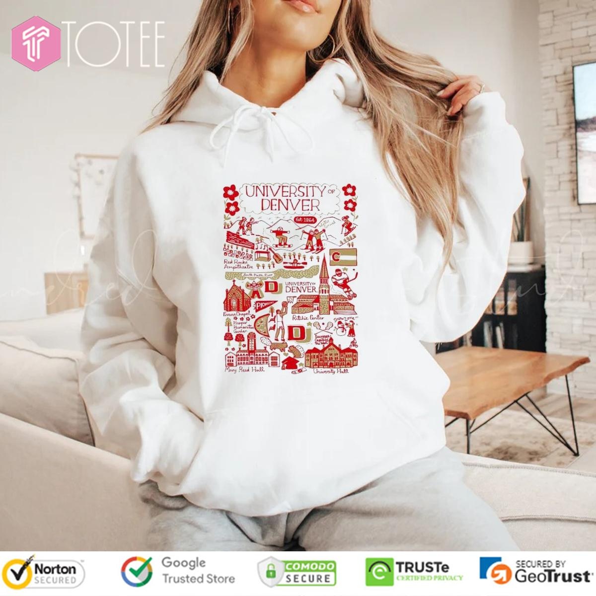 University Of Denver Art Illustration T-shirt 2
