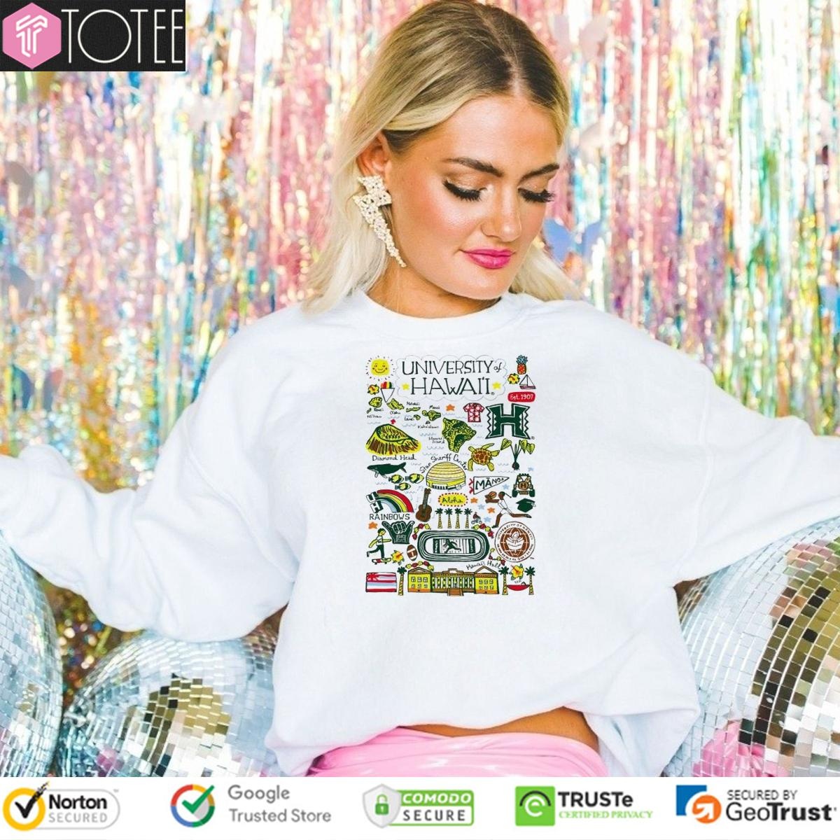 University Of Hawaii Art Illustration T-shirt 3