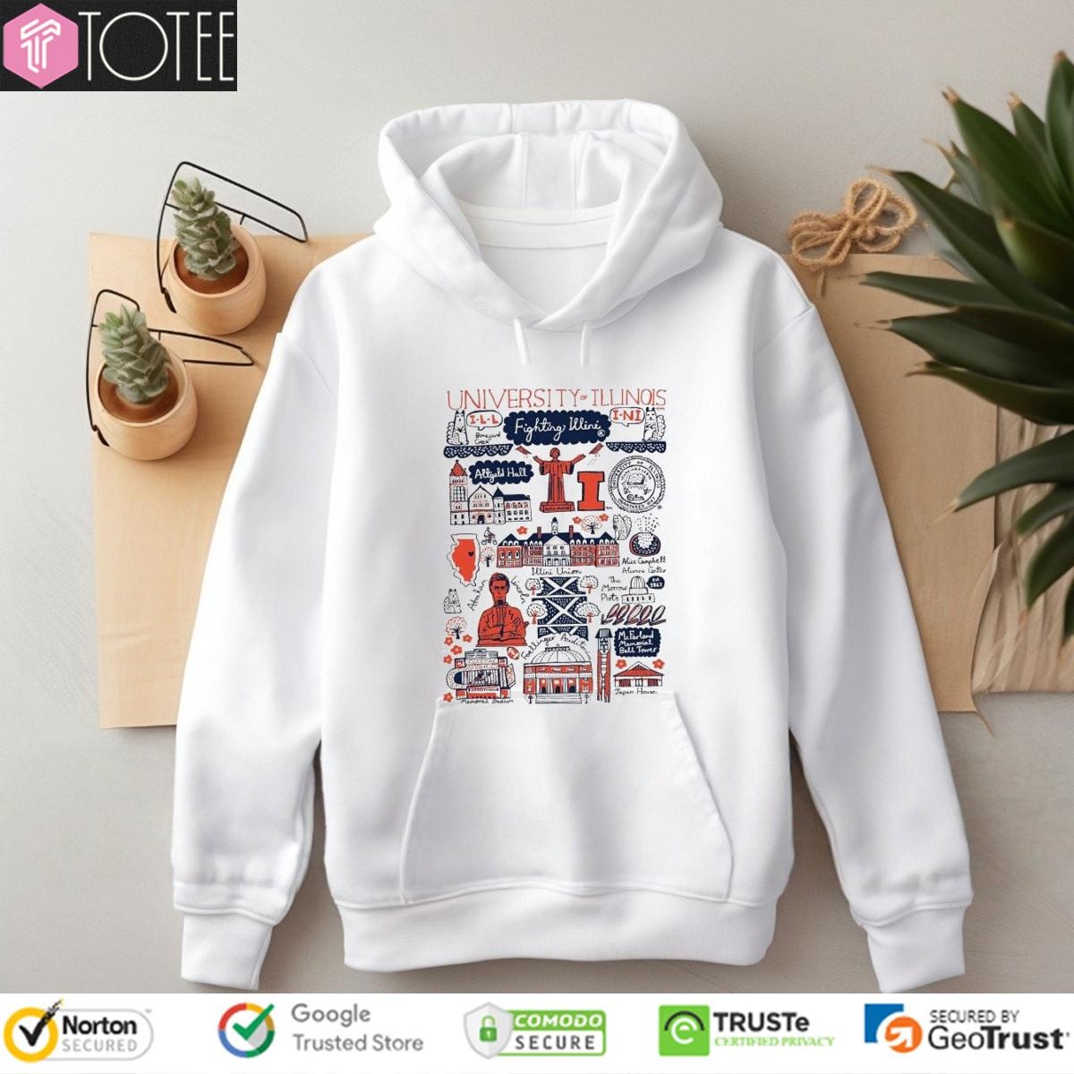 University Of Illinois Art Illustration T-shirt 2