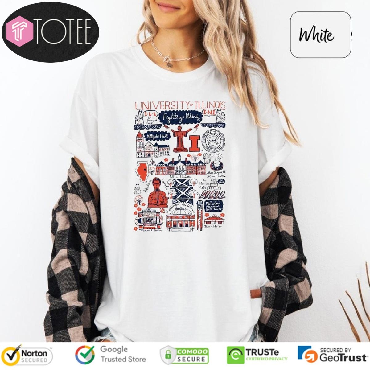 University Of Illinois Art Illustration T-shirt