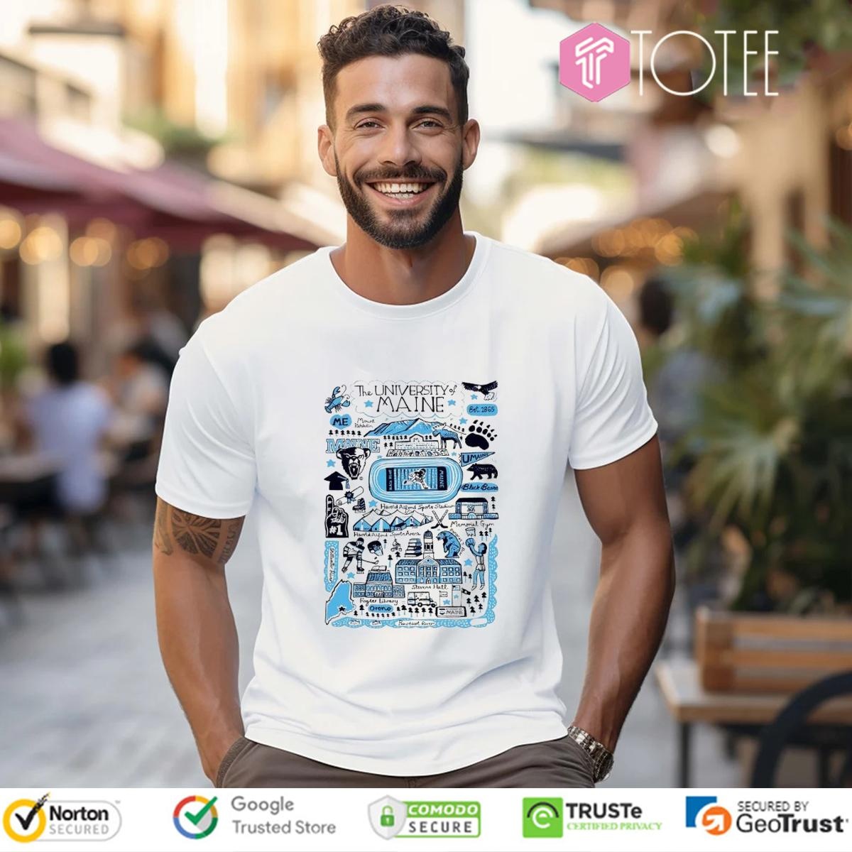 University Of Maine Art Illustration T-shirt