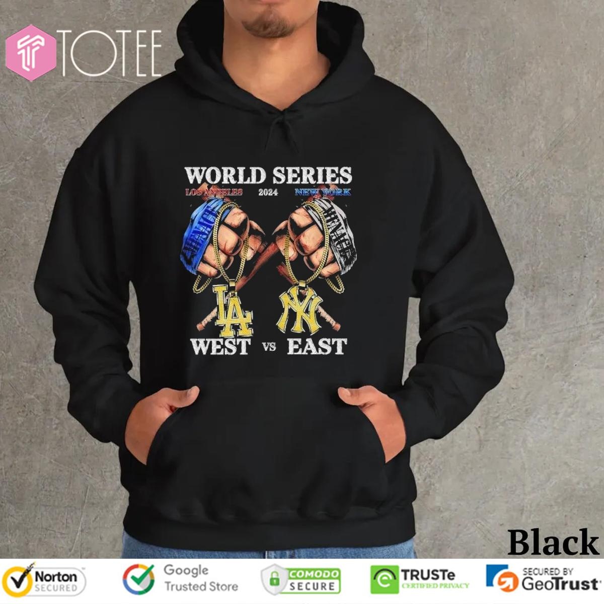West Los Angeles Dodgers Vs East New York Yankees World Series 2024 T-shirt 2