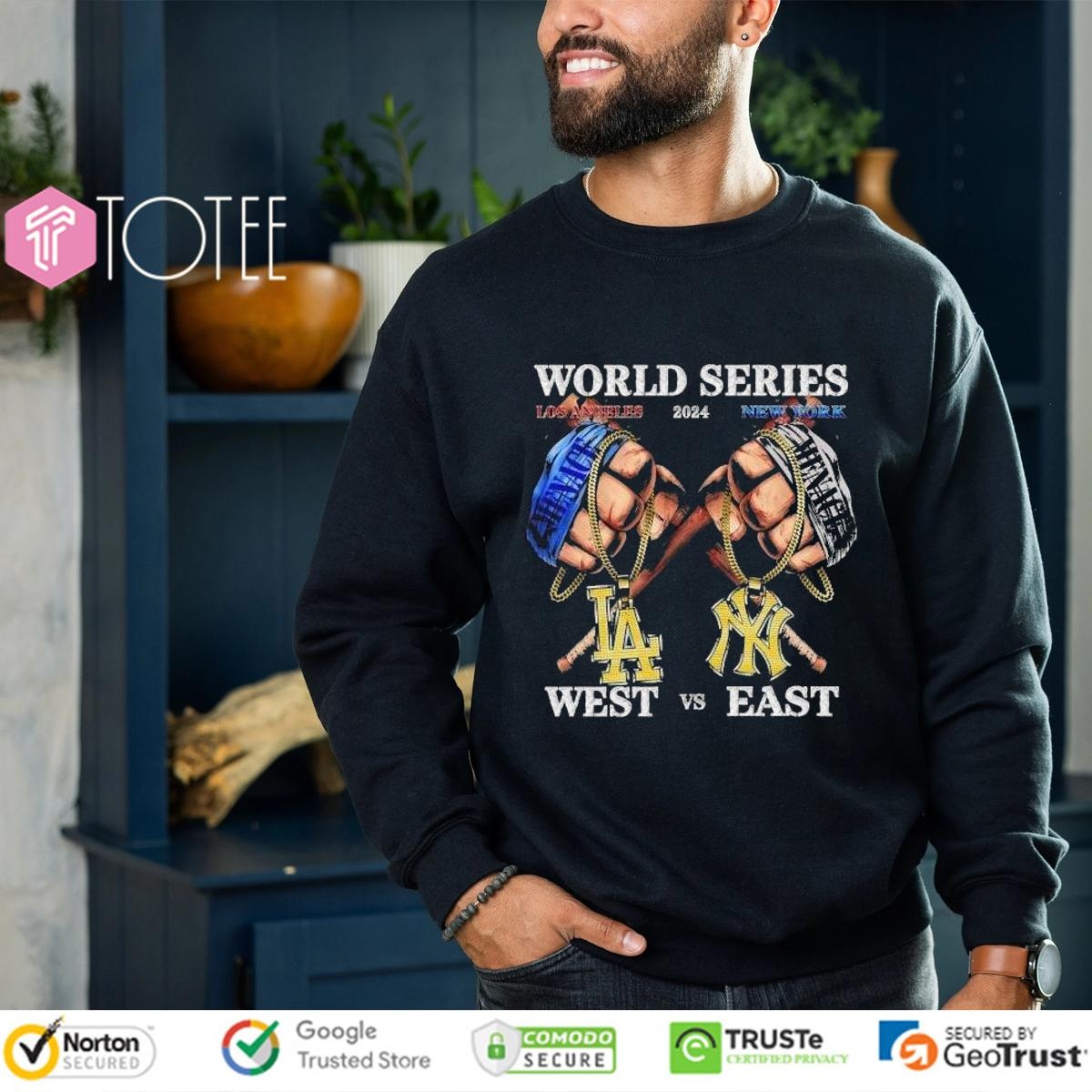 West Los Angeles Dodgers Vs East New York Yankees World Series 2024 T-shirt 3