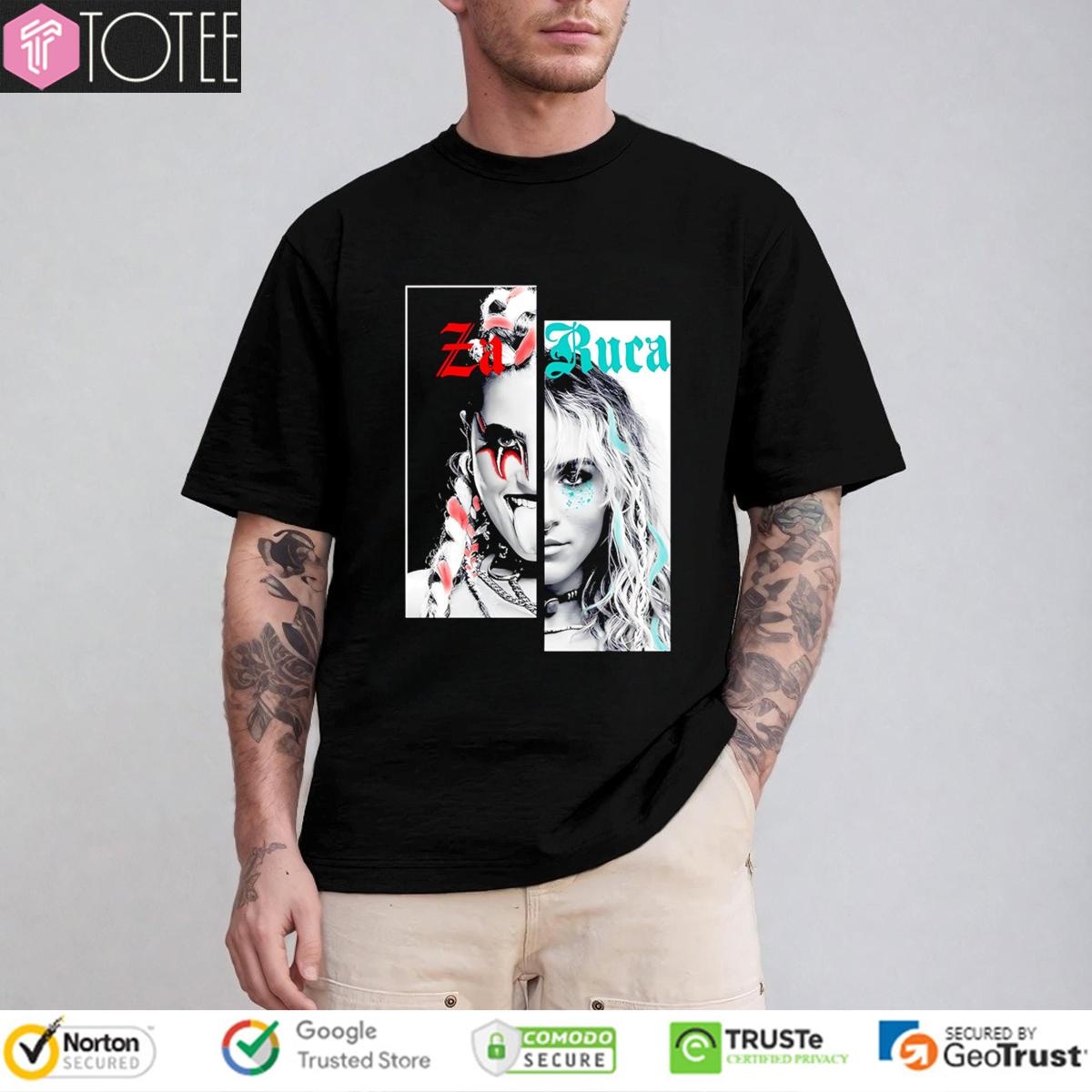 Zaruca Wwe Faces T-shirt 1