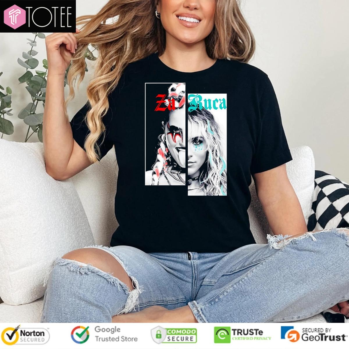 Zaruca Wwe Faces T-shirt 4