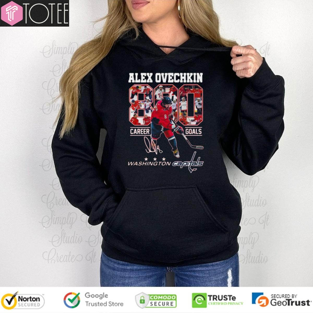 Alex Ovechkin 890 Career Goals Washington Capitals Signature T-shirt 2