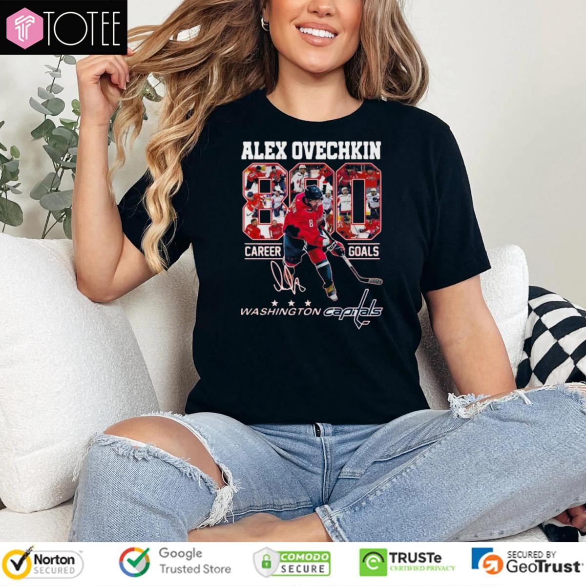 Alex Ovechkin 890 Career Goals Washington Capitals Signature T-shirt 4