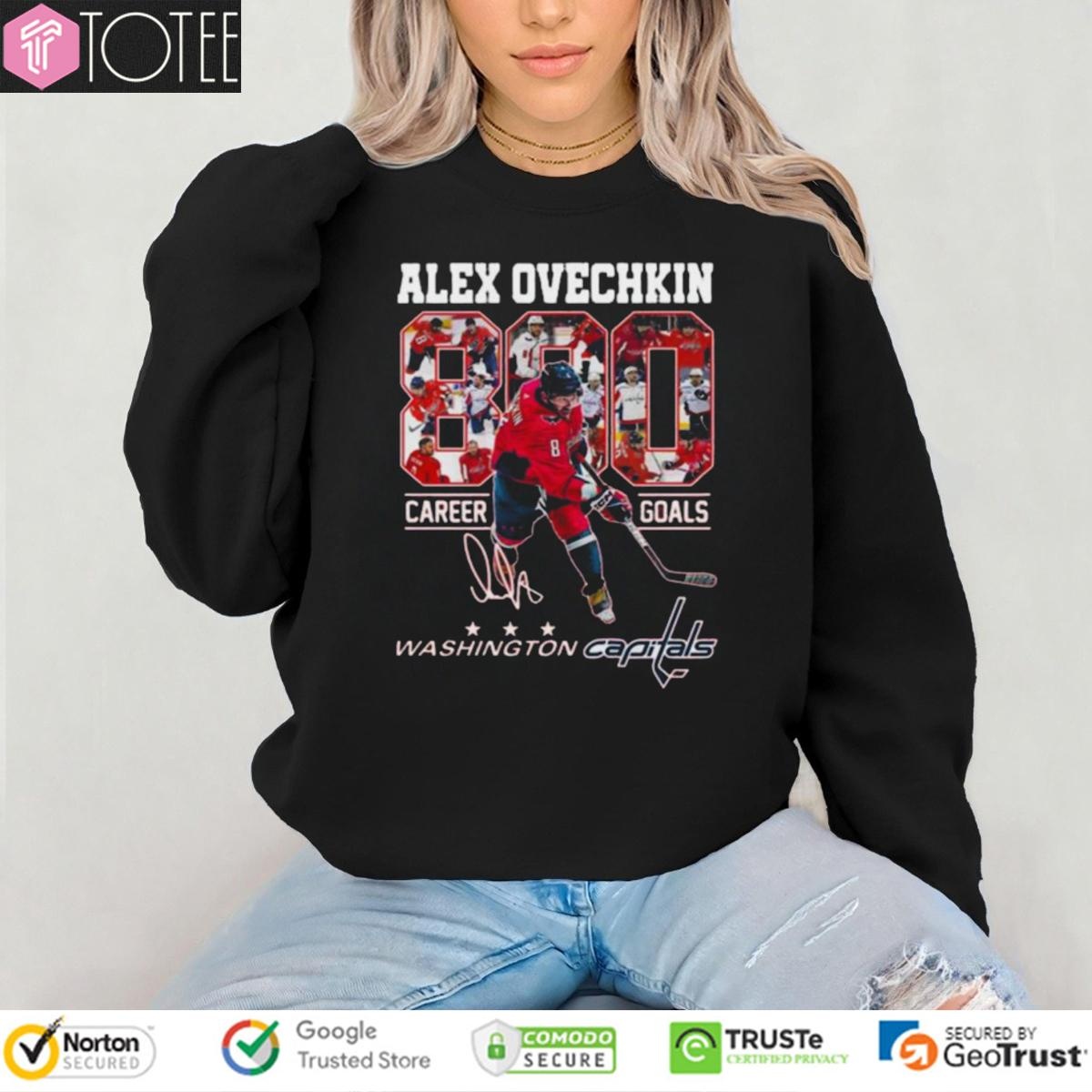 Alex Ovechkin 890 Career Goals Washington Capitals Signature T-shirt 3
