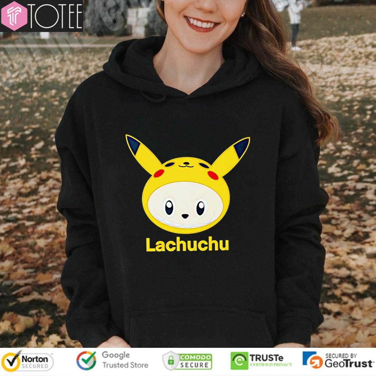 Lachuchu Parody Pikachu Labubu Pokemon T-shirt 2