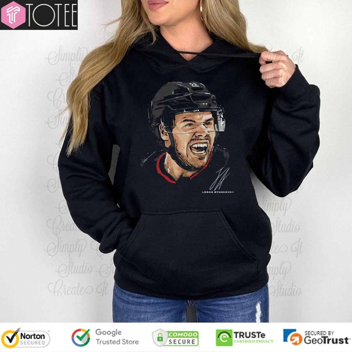 Logan Stankoven Carolina Hurricanes Hockey Signature T-shirt 2