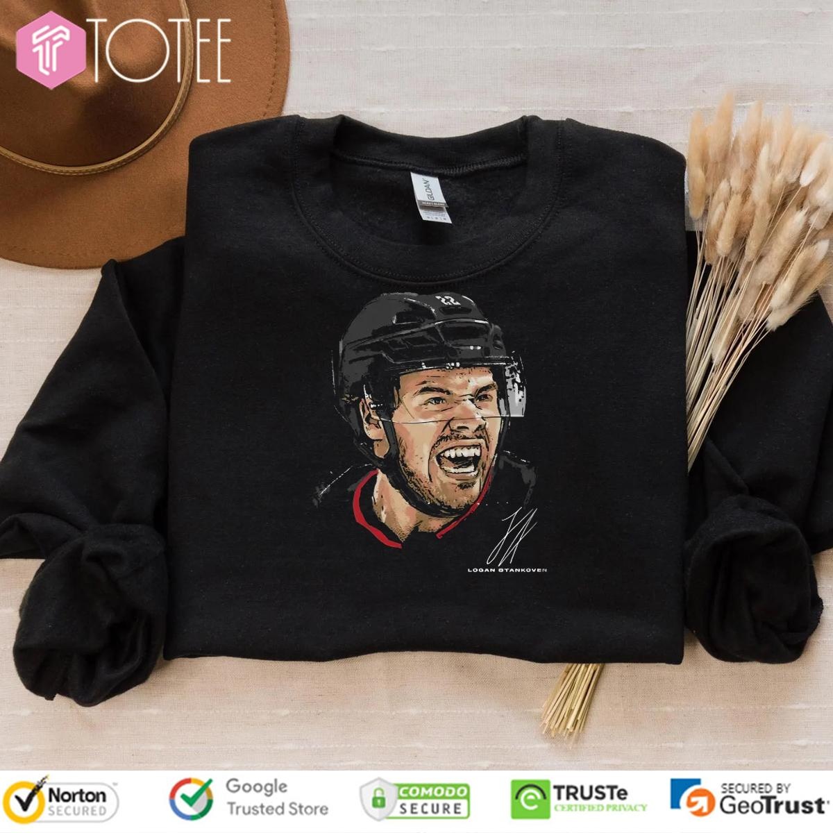 Logan Stankoven Carolina Hurricanes Hockey Signature T-shirt 3