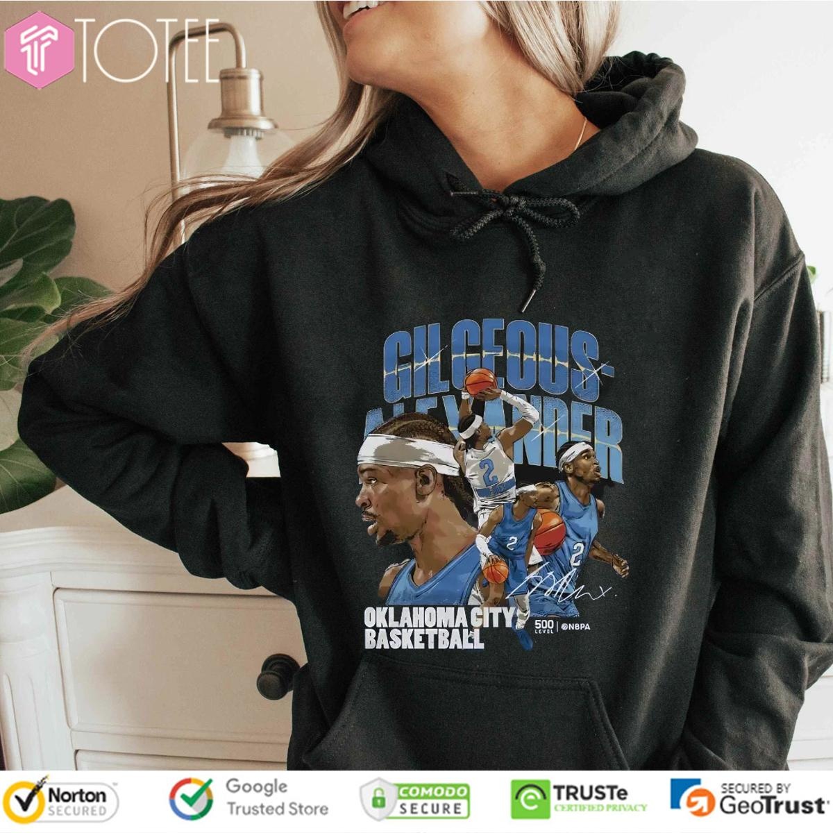 Shai Gilgeous-Alexander Oklahoma City Thunder Basketball Signature T-shirt 2