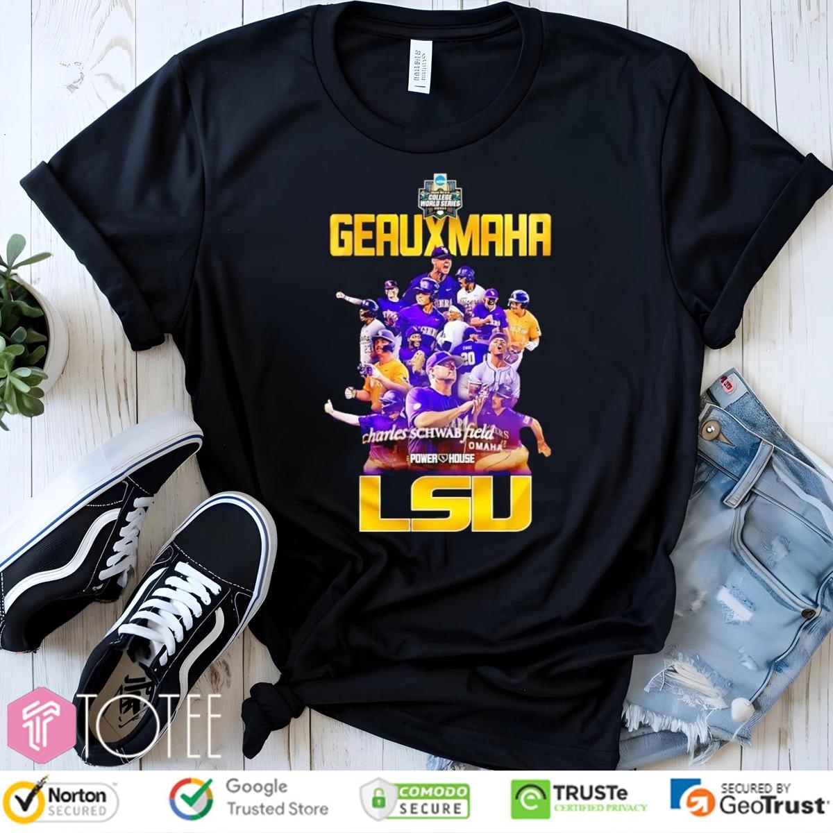 Tigers Baseball Geauxmaha 2025 Super Regional Champions T-shirt 1