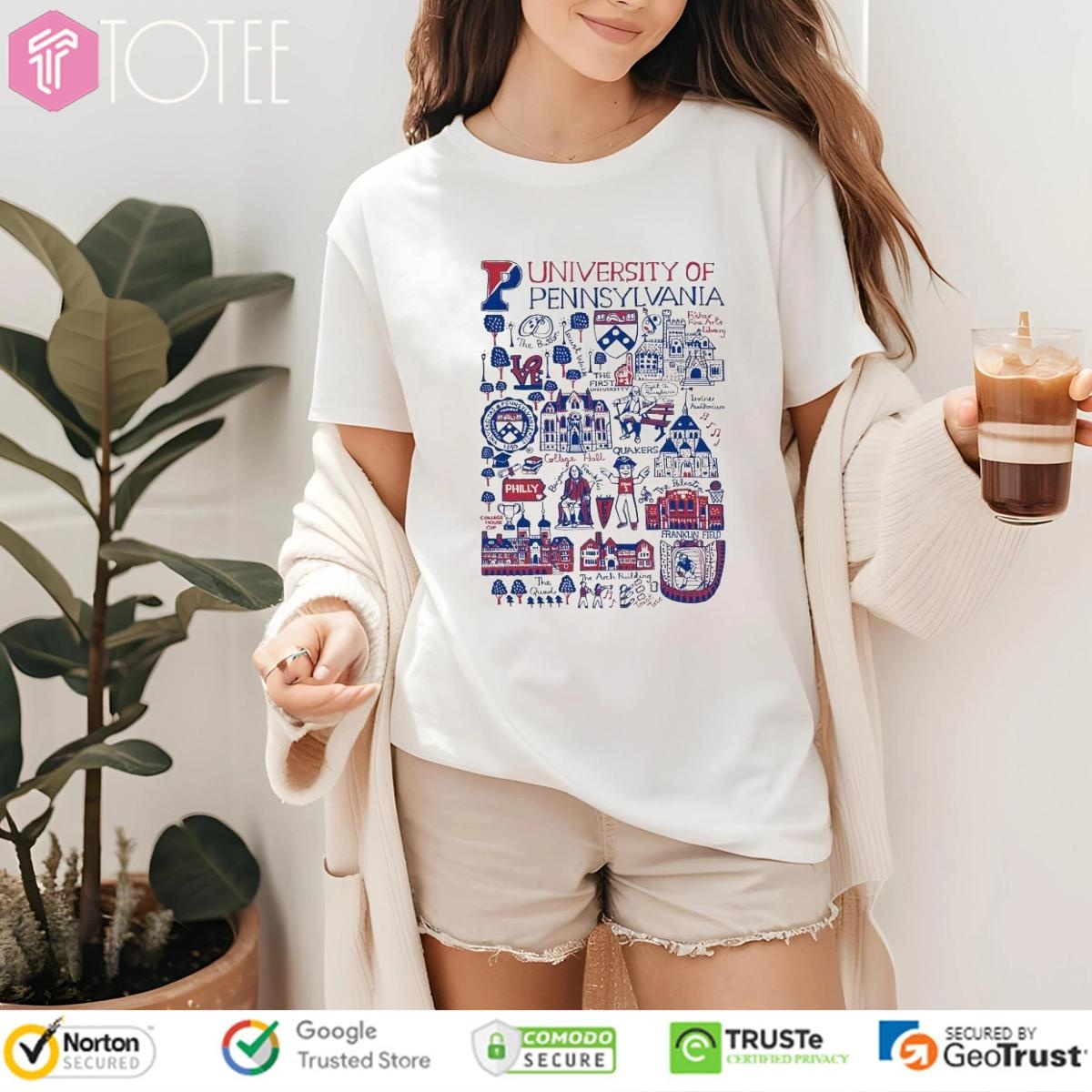 University Of Pennsylvania Art Illustration T-shirt 4
