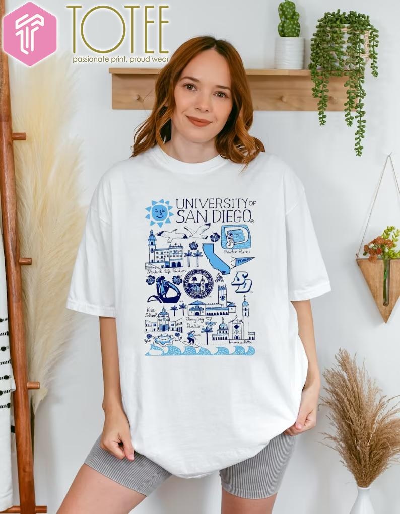 University Of San Diego Art Illustration T-shirt