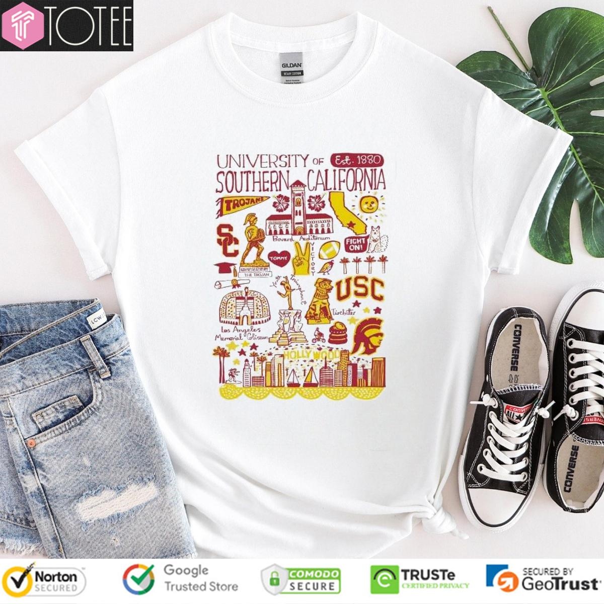 University Of Southern California Art Illustration T-shirt