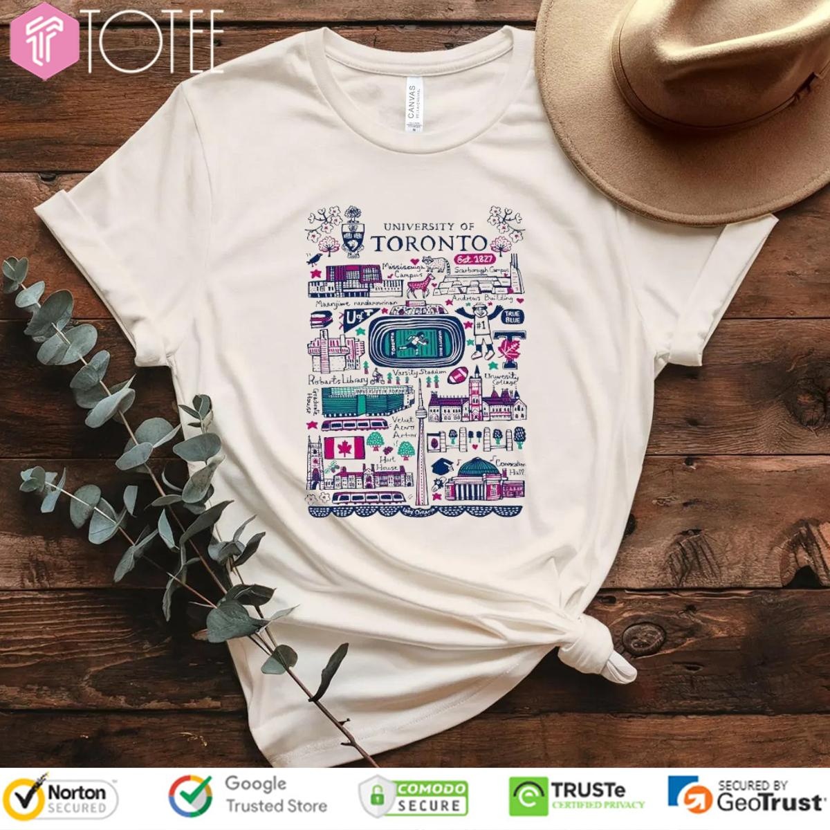 University Of Toronto Art Illustration T-shirt 1