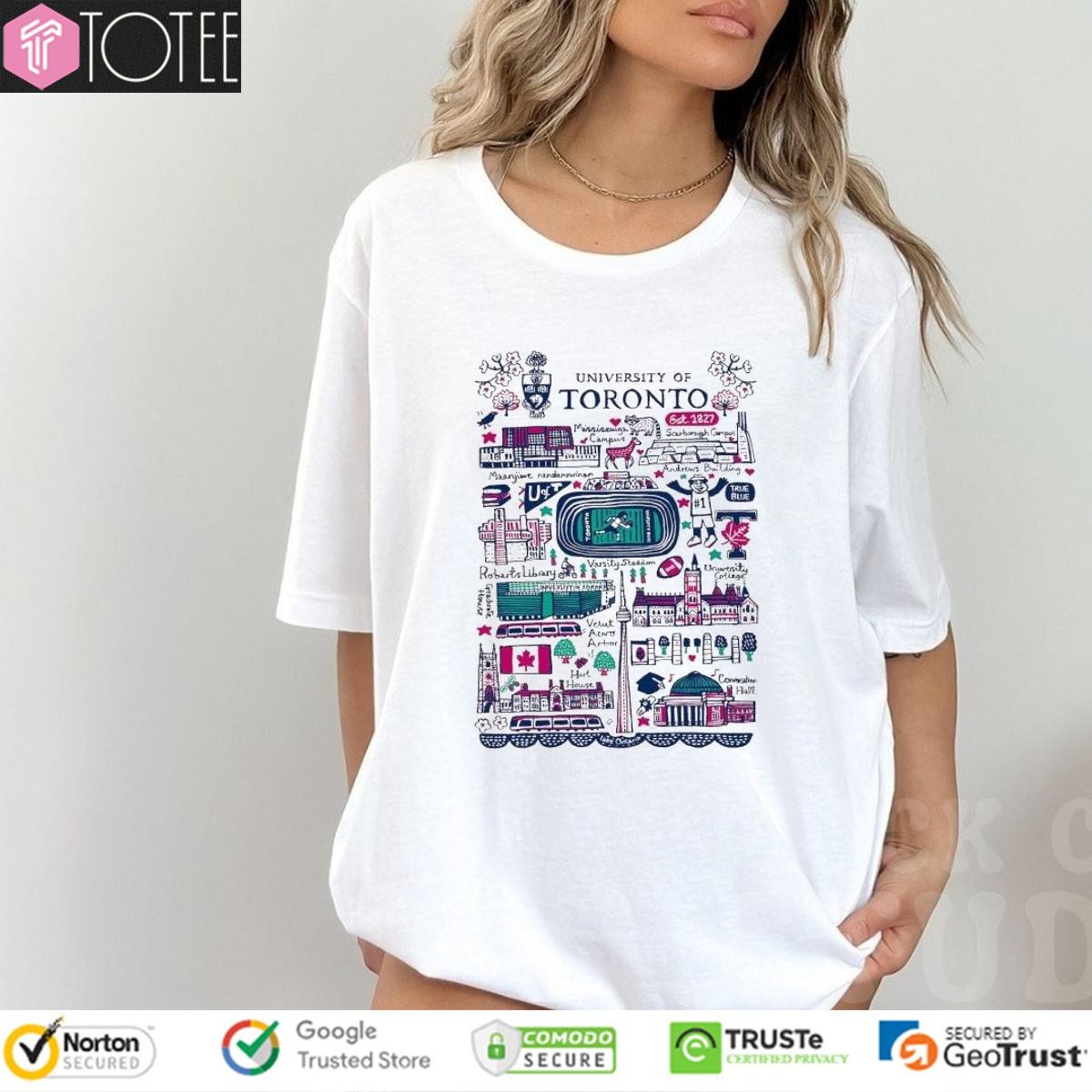 University Of Toronto Art Illustration T-shirt 4