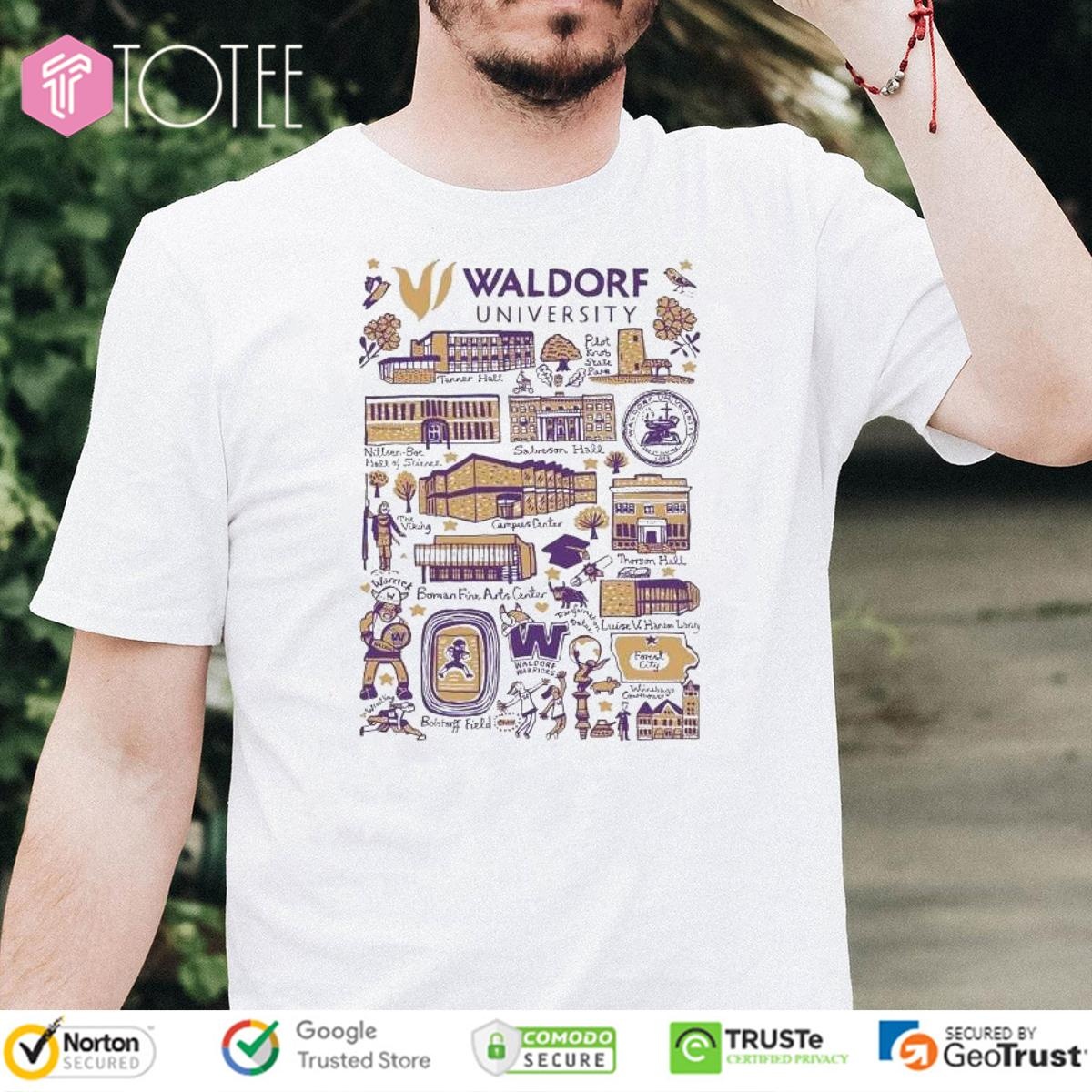 Waldorf University Art Illustration T-shirt 4