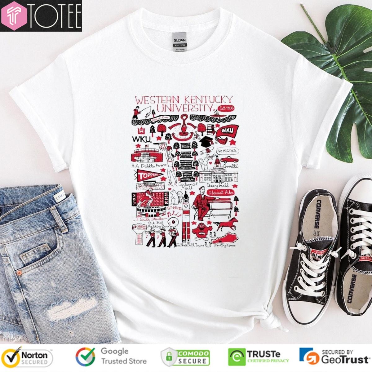 Western Kentucky University Art Illustration T-shirt