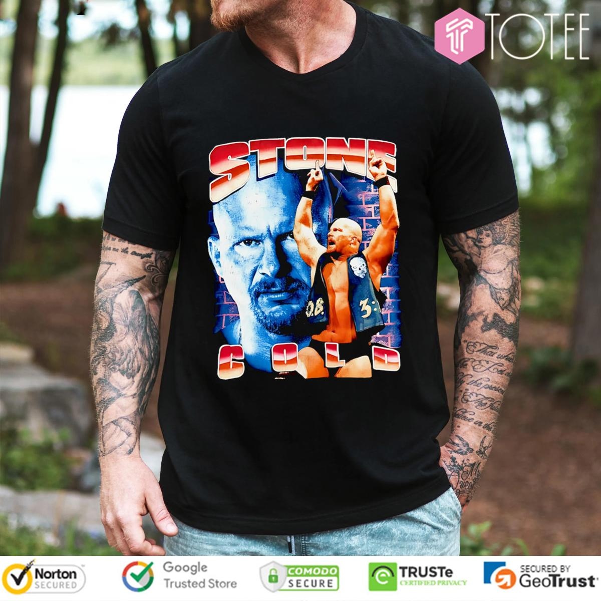 Wwe Stone Cold Steve Austin Graphic Vintage Bootleg T-shirt 1