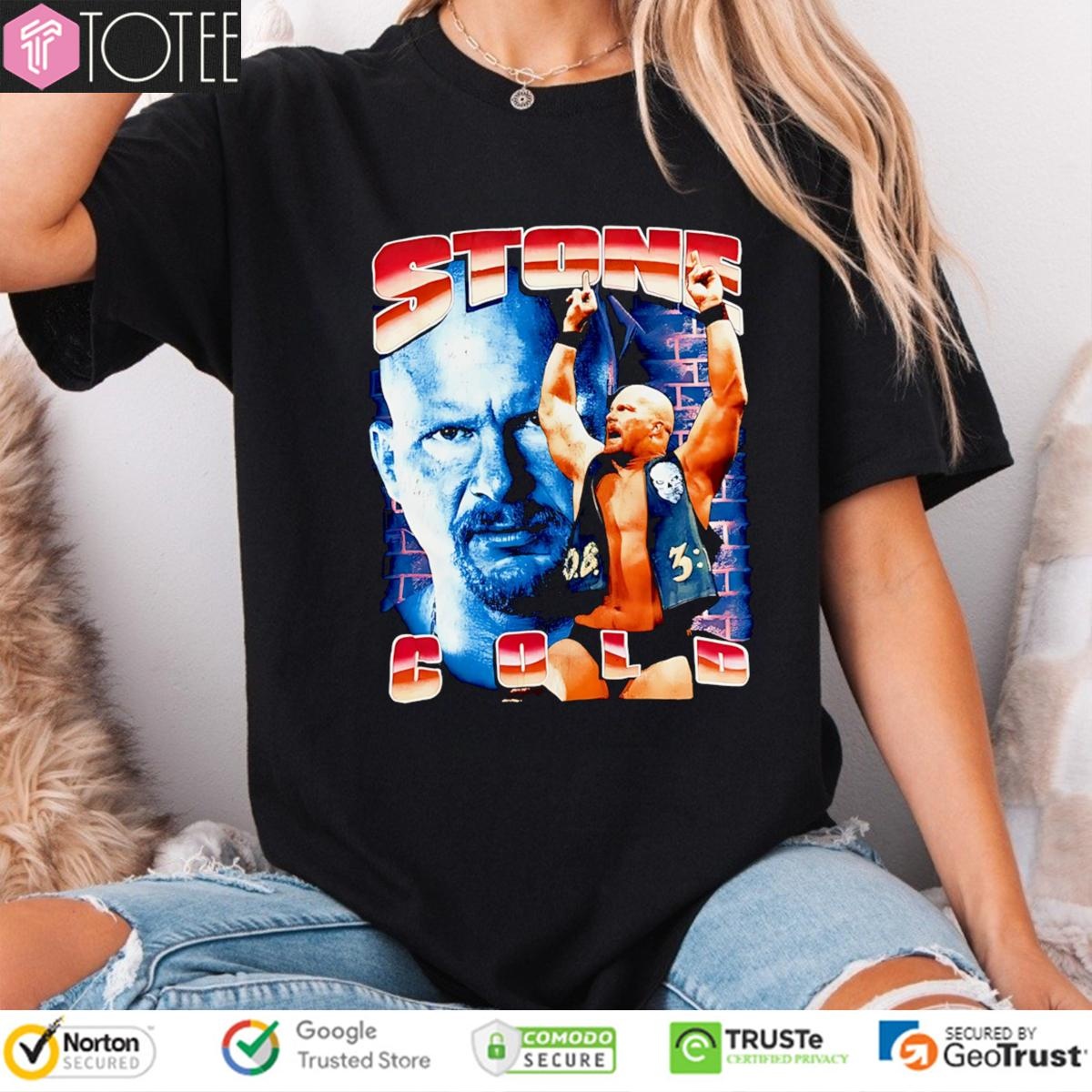 Wwe Stone Cold Steve Austin Graphic Vintage Bootleg T-shirt 4