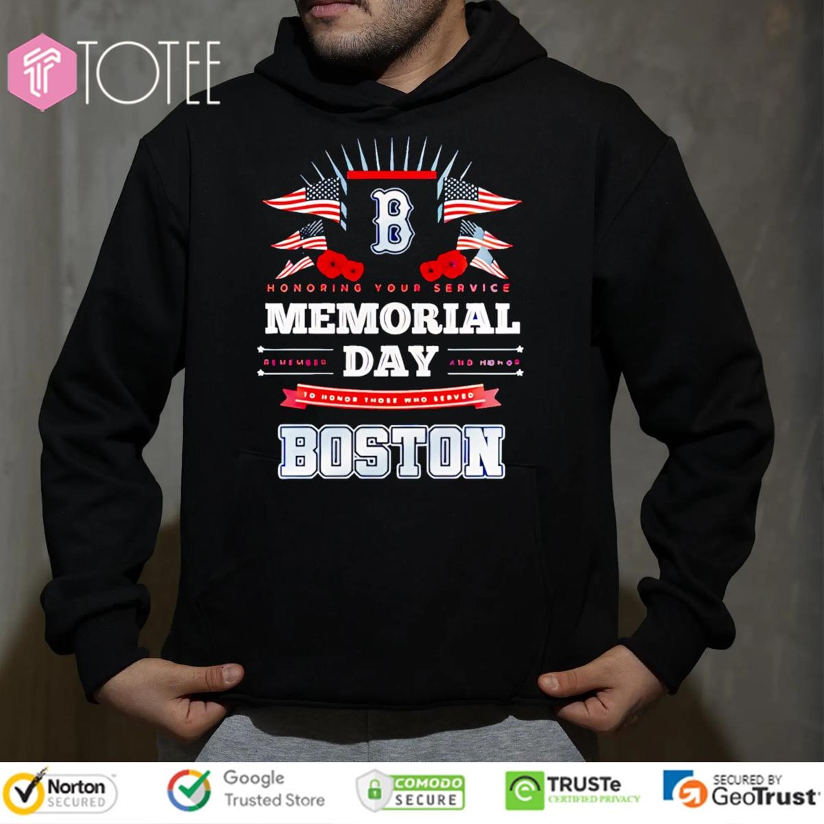 Boston Red Sox Honoring Your Service Memorial Day T-shirt 2